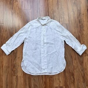 Zara • Oversized Linen Blouse